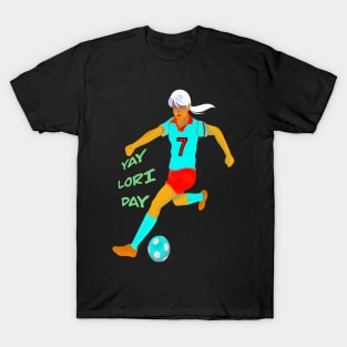 YAY LORI DAY GIRL FOOTBALLER RETRO NOVEMBER 7 T-Shirt